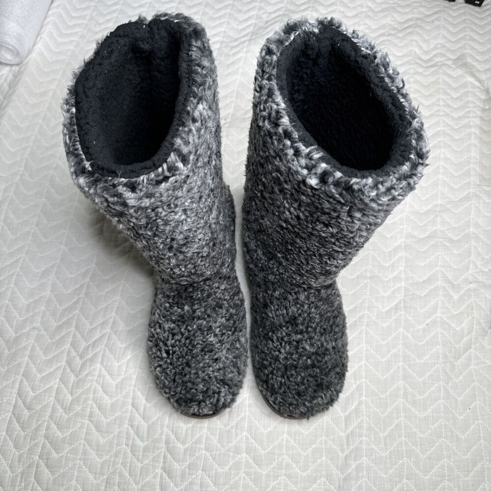 Marleylilly Women's‎ Sherpa Lined Booties black and with Size US 10